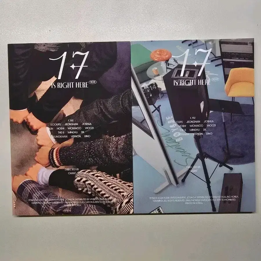 세븐틴 17 IS RIGHT HERE 앨범 구성품