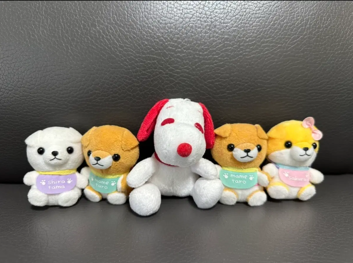 스누피, 강아지 인형 5종 세트
