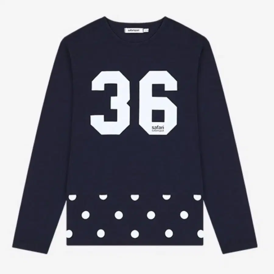 사파리스팟 REC RUIT INDIGO DOTS TEE