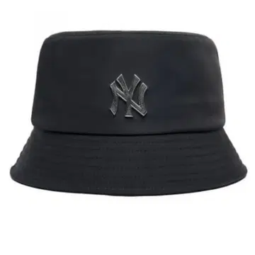MLB KOREA 나일론 베이직 버킷햇 블랙