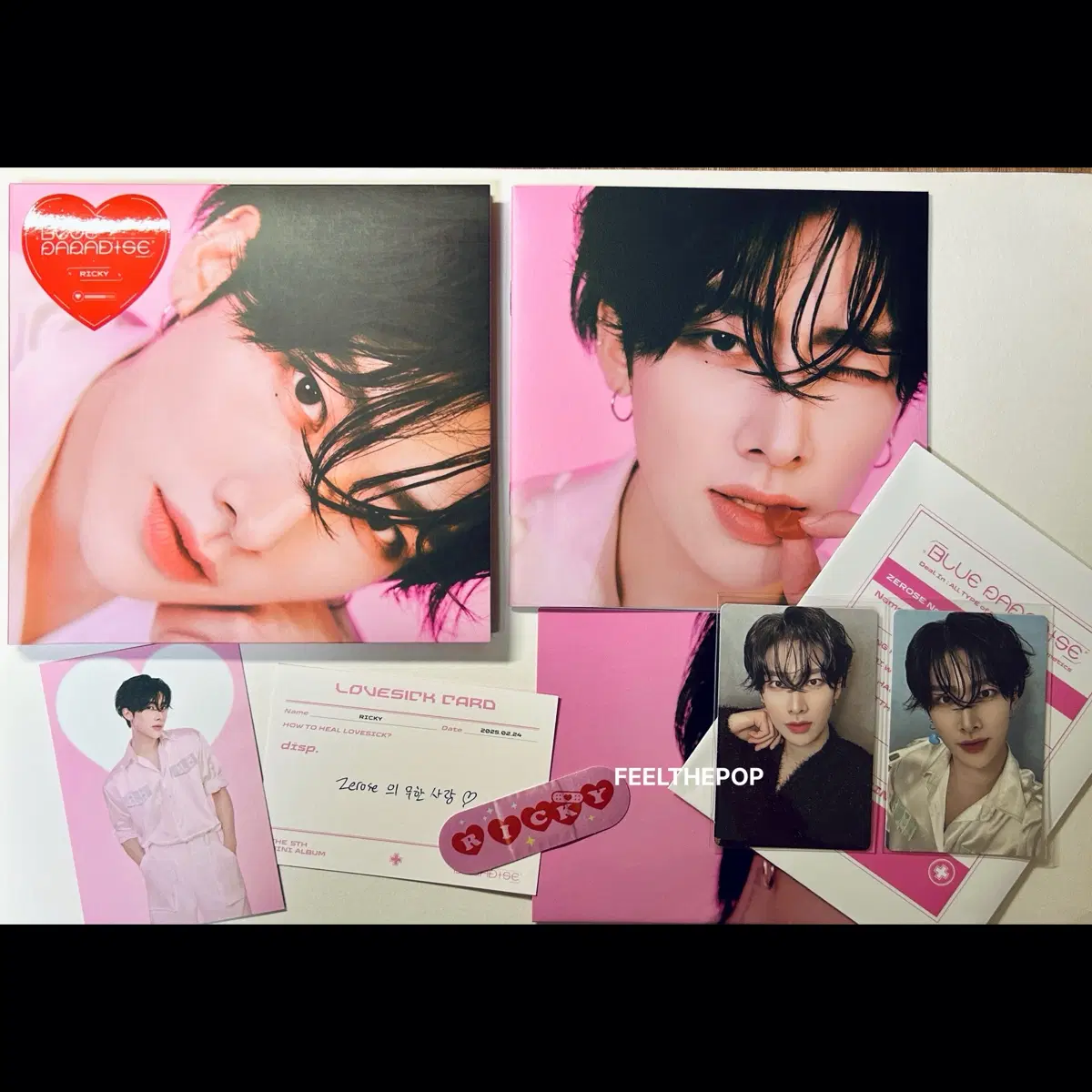 제로베이스원 제베원 앤더블 리키 blue paradise ZEROBASEONE AND2BLE RICKY 앨범 포카 포토카드 닥터닥터