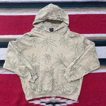 XL HUF 후드티 PLANTLIFE FLEECE HOODIE 나뭇잎 패턴