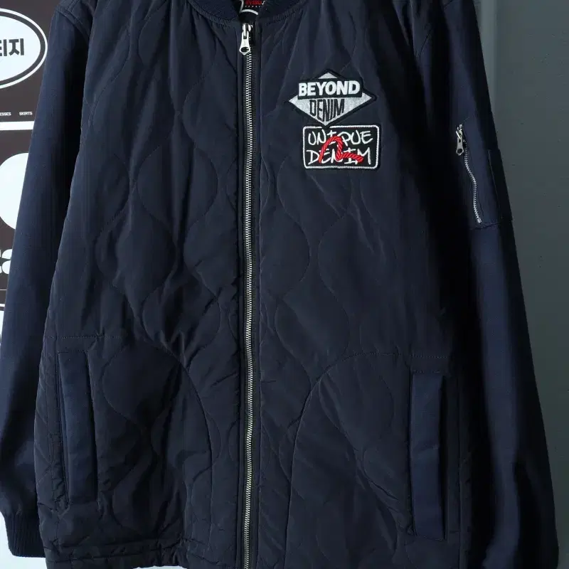(L-XL) 에비수 집업 바람막이 점퍼자켓 퀄팅 누빔-H39826