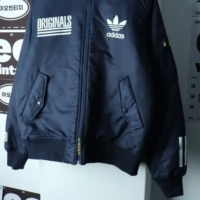 (2XL) 아디다스 집업 바람막이 점퍼자켓 누빔 빅 항공-H39834