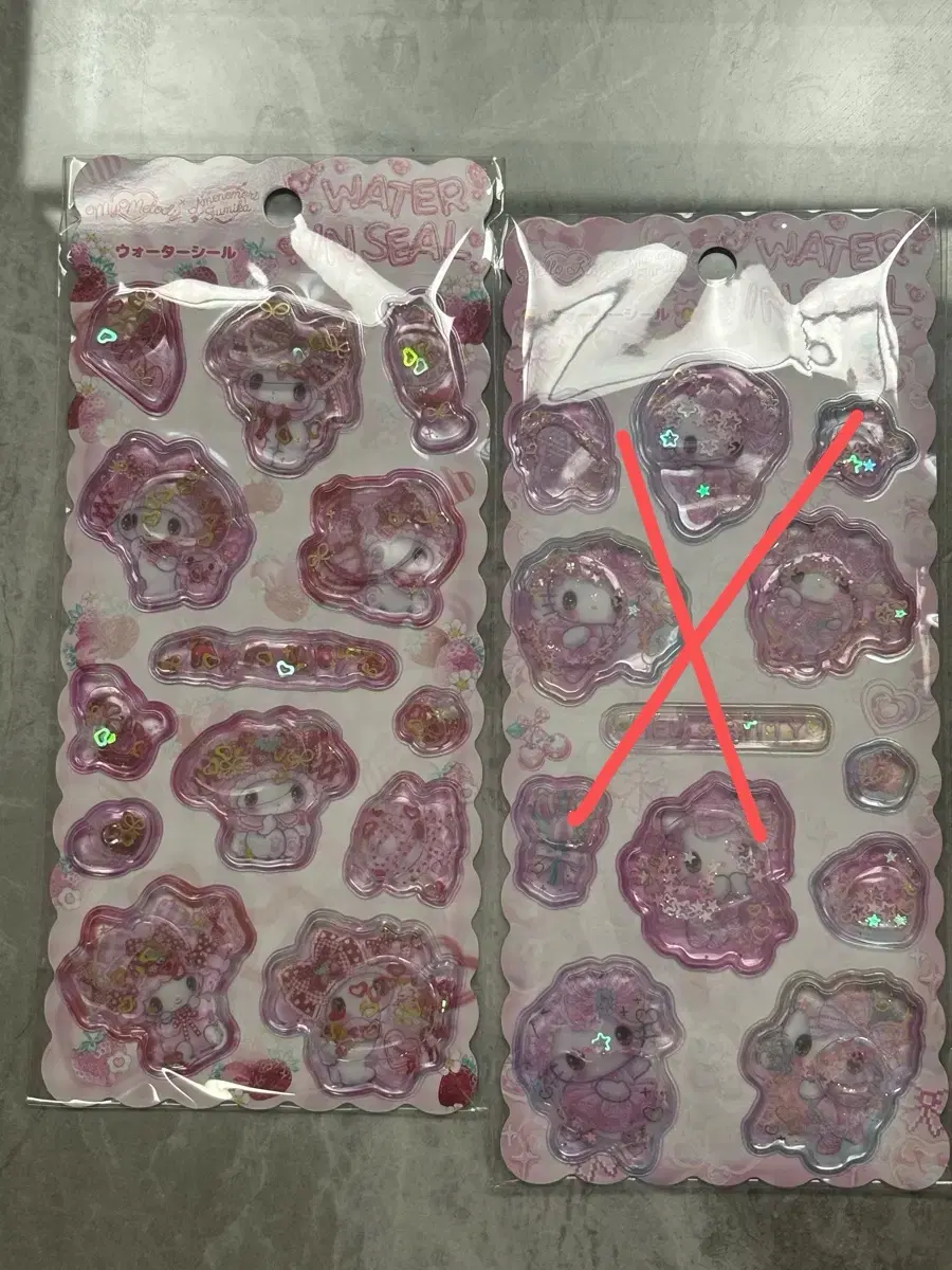 산리오 스티커 봉봉 헬로키티 마이멜로디 워터씰 봉봉스티커