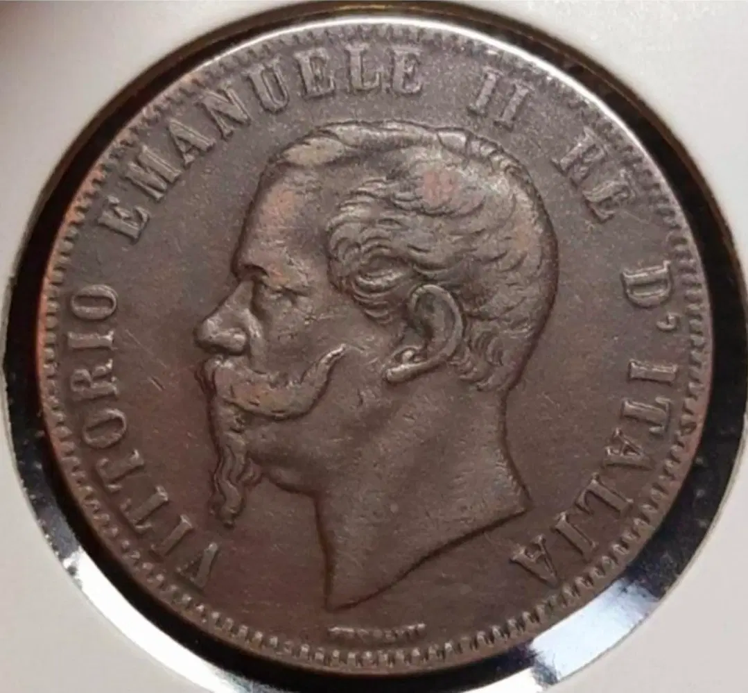 이탈리아 1867년 10센테시미.외국주화.주화 화폐 동전