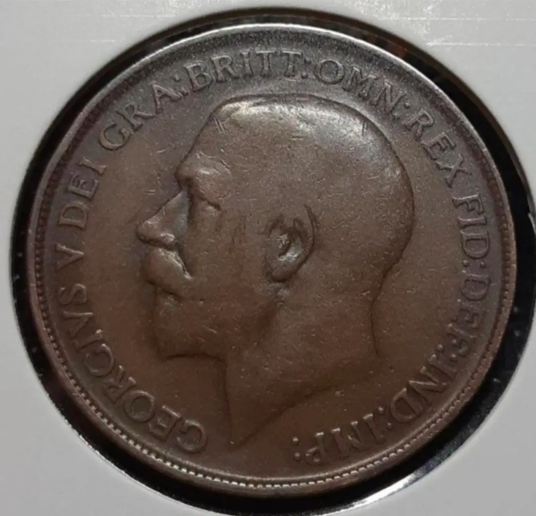 영국 1912년 1페니 대형주화.외국주화 주화 화폐 동전