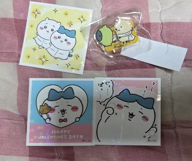 나가노 마켓 팝업 가챠 치이카와 먼작귀 랏코 미니 아크릴 스탠드 + 스티커 판매 합니다