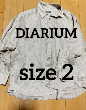 [새상품급] DIARIUM 린넨 100% 린넨 셔츠 베이지 넉넉한 핏