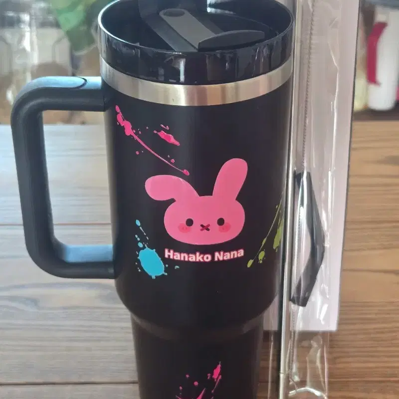 스텔라이브 나나 텀블러 비공굿 스테인리스 빨대 동봉