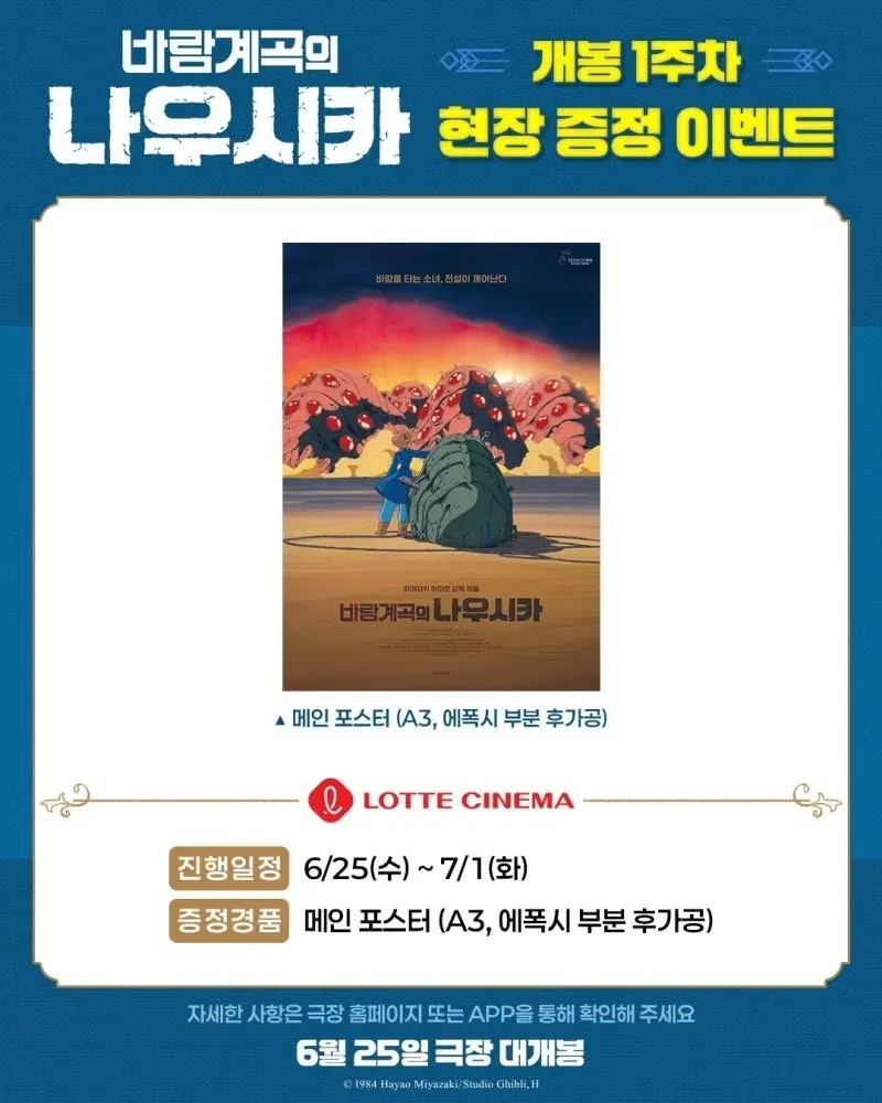바람계곡의 나우시카 메인포스터