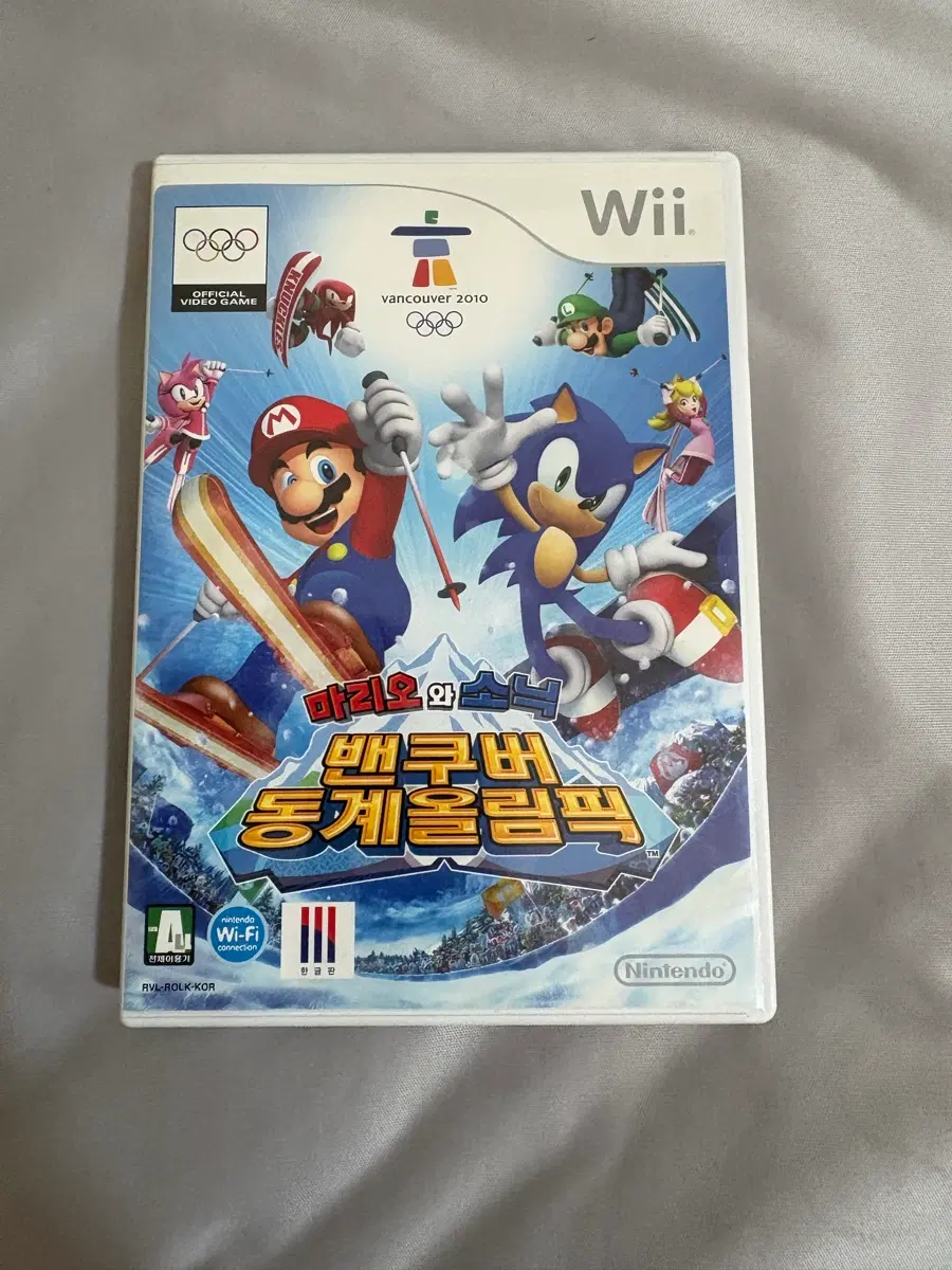 닌텐도 wii 마리오 와 소닉 밴쿠버 동계올림픽 판매합니다