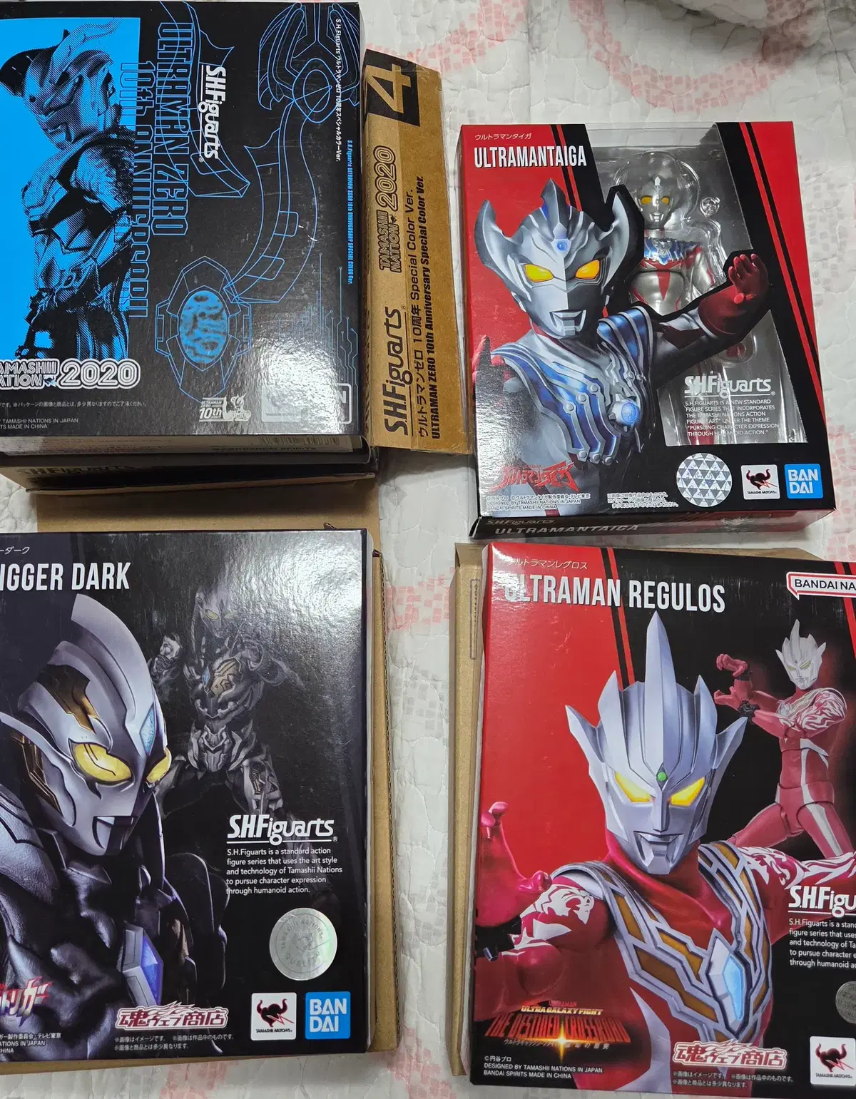 shf 울트라맨 4종