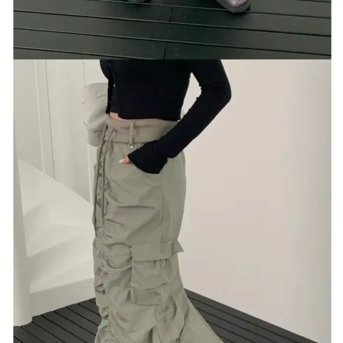 레브시티 아노락폴드롱스커트