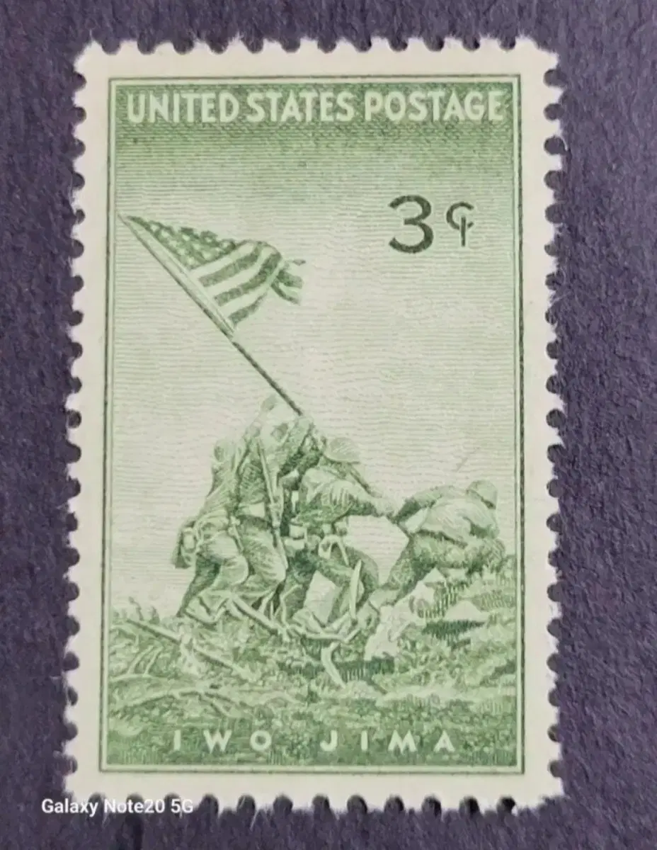(미국우표)1945년 제2차세계대전 이오지마전투 기념 우표 The battle of IWO JIMA