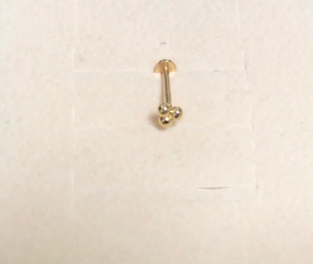 14k 삼각볼 인터널 라블렛 피어싱 (바두께: 1mm)