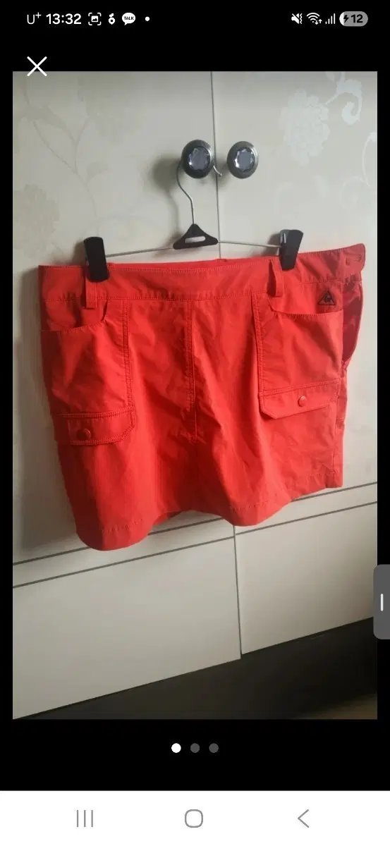 르꼬끄 스포르 골프 스커트 레드