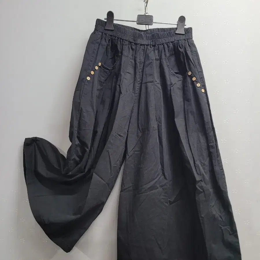 77)와이드 팬츠 블랙