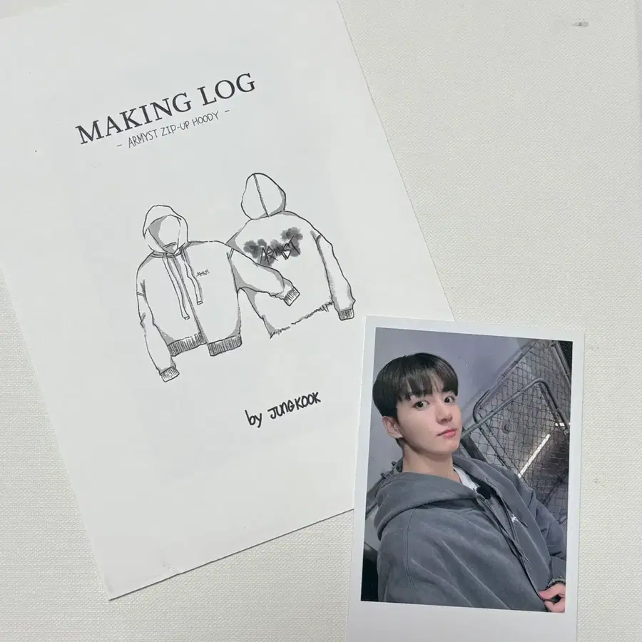 방탄 정국 아티스트 메이드 무드등 포카 + 메이킹 로그
