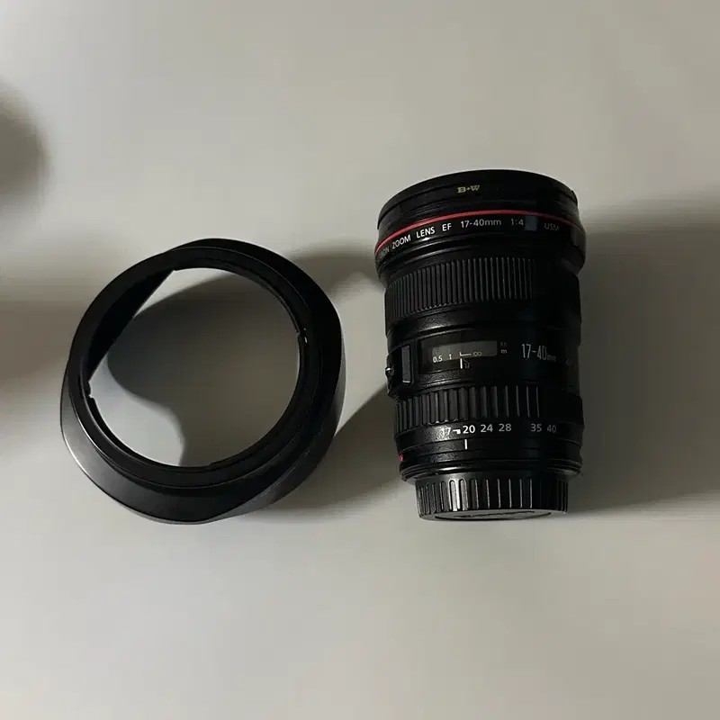 캐논 EF 17-40mm F4L USM 렌즈 렌즈 후드 포함