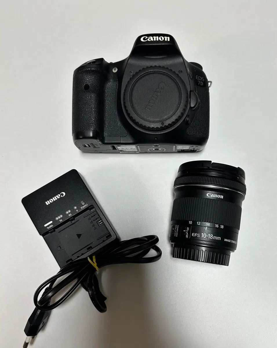 캐논 EOS 7D  카메라 10-18mm 렌즈 세트
