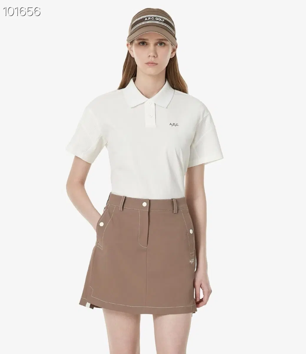 (@땡처리)A.P.C. golf 빅로고 카라넥 반소매 티셔츠