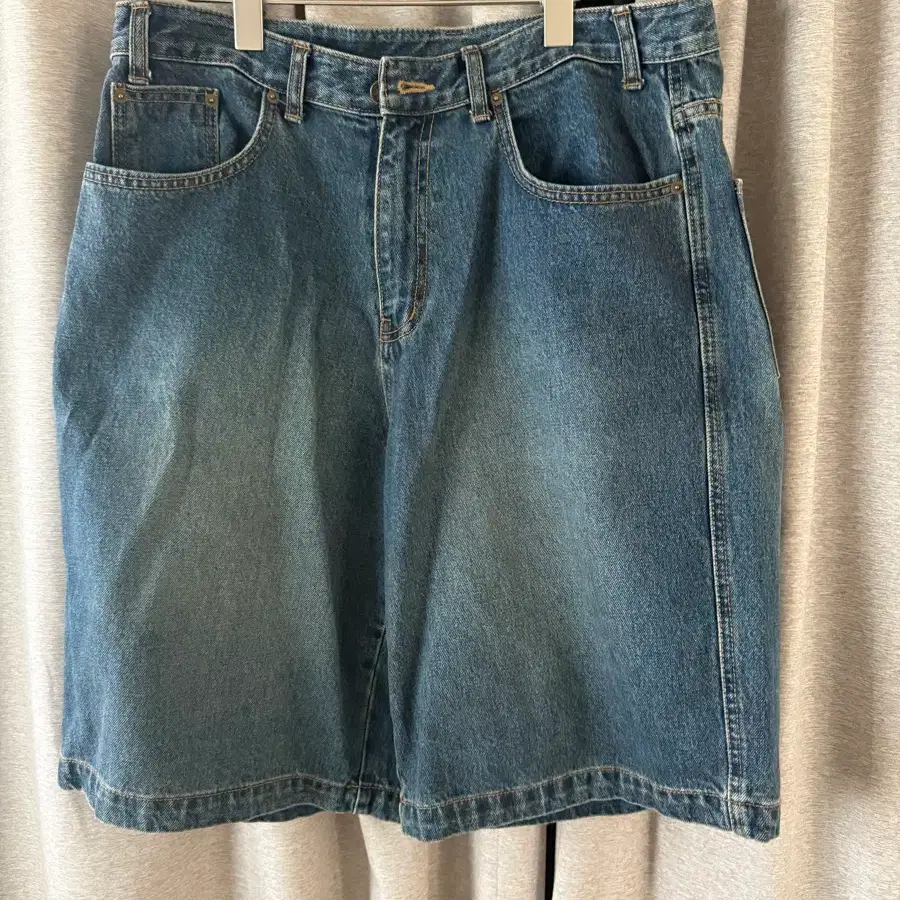 테켓 데님 쇼츠 L