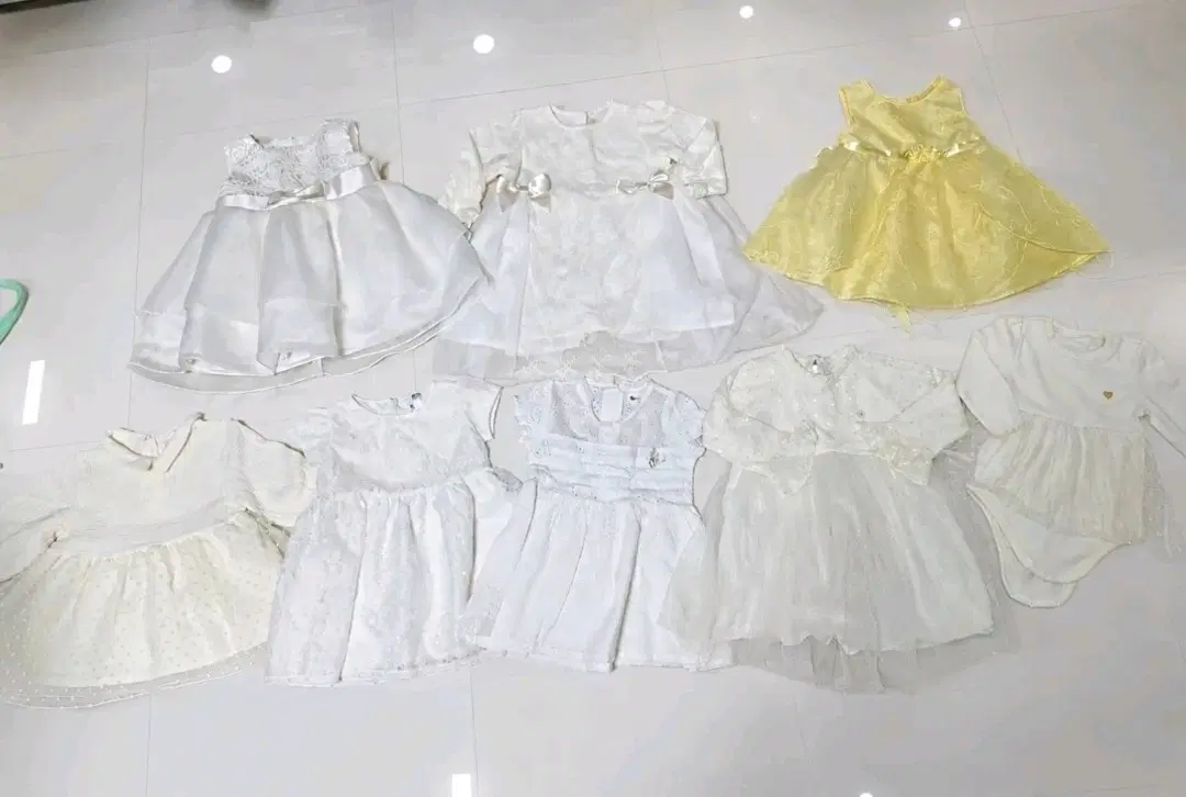 아기 드레스 원피스 8벌 일괄 보넷포함