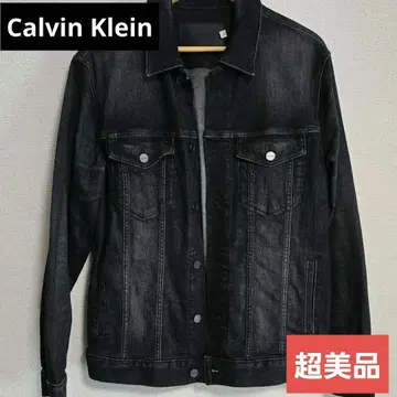 [컨디션 최상] Calvin Klein 데님 자켓 블랙