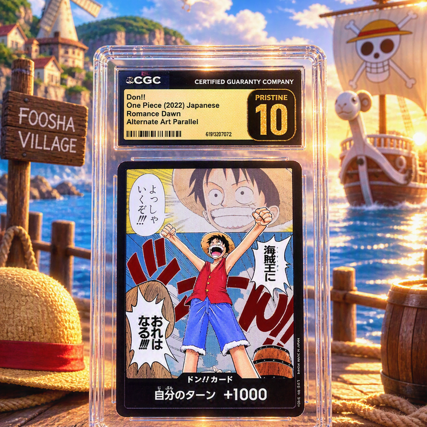 원피스 카드 TCG 몽키 D 루피 알트 아트패러렐 2022 OP01 DON!! CARD 돈카드 (일어판) 사진 1