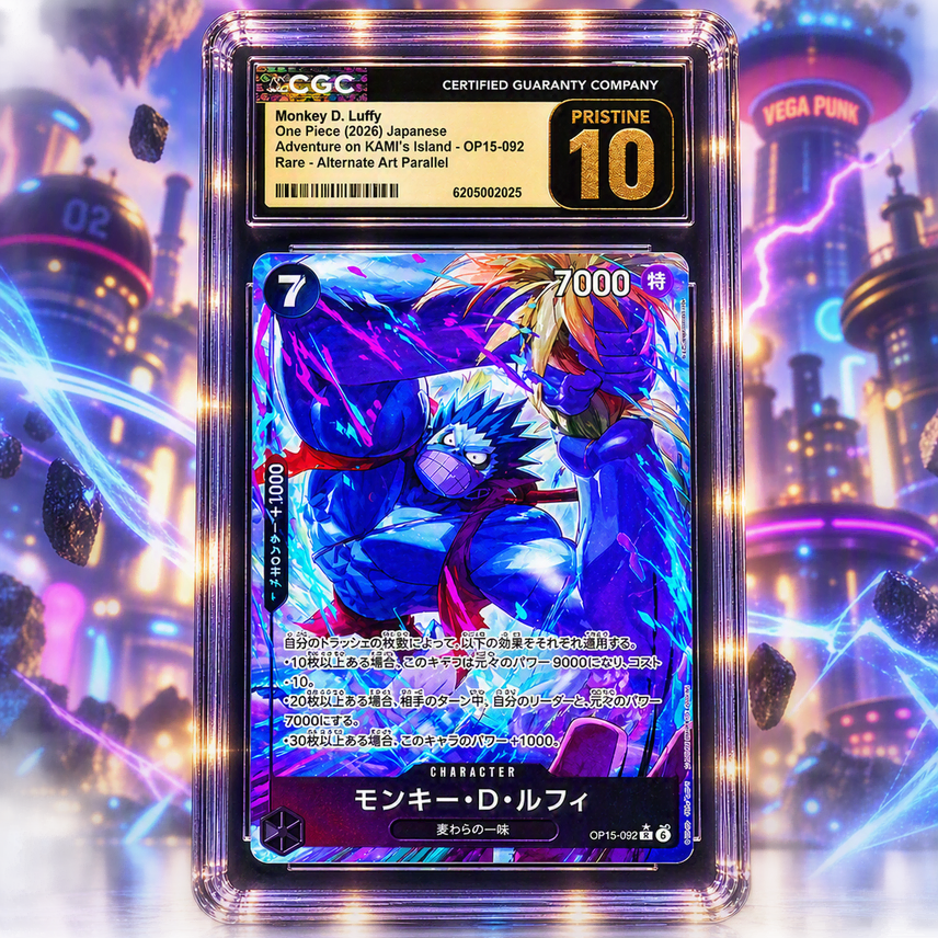 원피스 카드 TCG 몽키 D 루피 알트 아트패러렐 OP15-092 신들의 섬 모험 (일어판) 사진 1