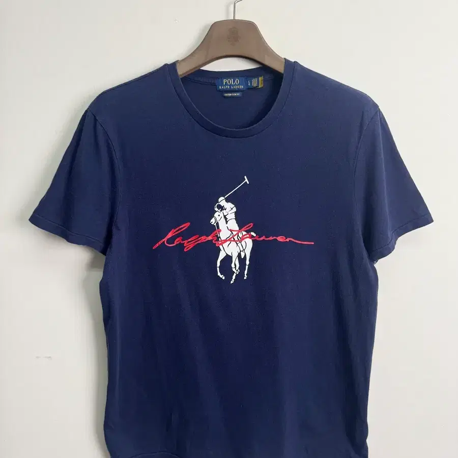 폴로 랄프로렌 (Polo Ralph Lauren) 남성용 빅포니 및 필기체 프린트 반팔 티셔츠 (표기 L 180/100A / 남성 100 추천)