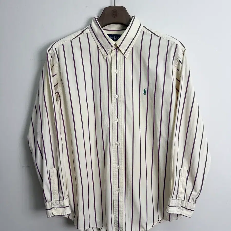 랄프로렌 (Ralph Lauren) 커스텀핏 스트라이프 긴팔 셔츠 (표기 XL / 남성 105 추천)