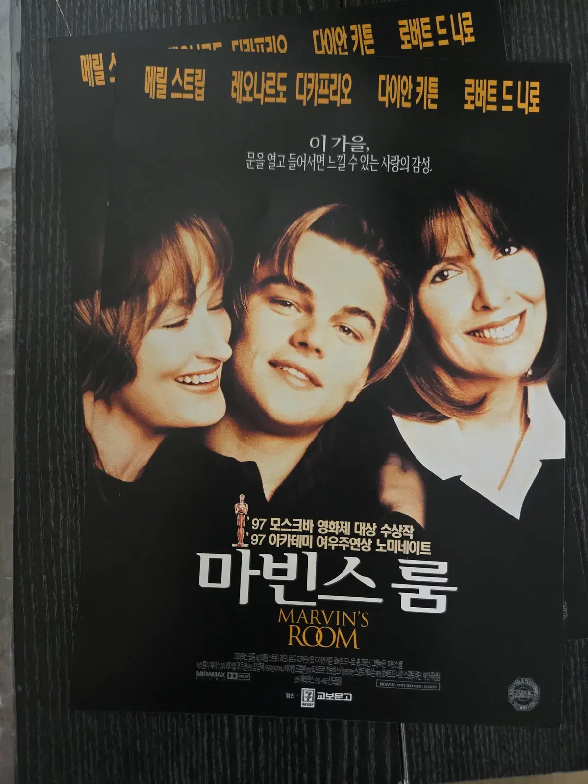 마빈스룸 / 디카프리오 /영화전단지/영화자료/고전희귀