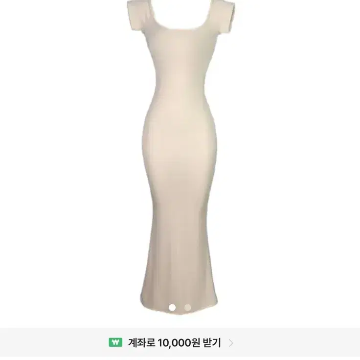 뉴앤비비너스핏 쫀득글램 캡소매 오프숄더 맥시 롱원피스