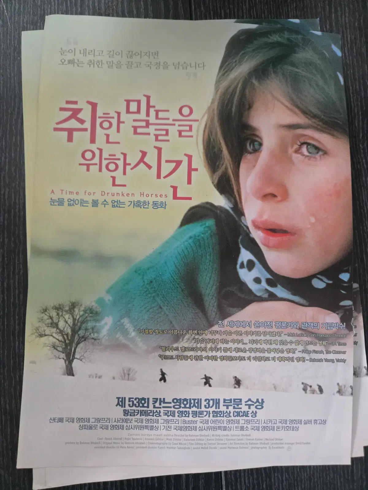 취한말들을 위한 시간/영화전단지/영화자료/고전희귀
