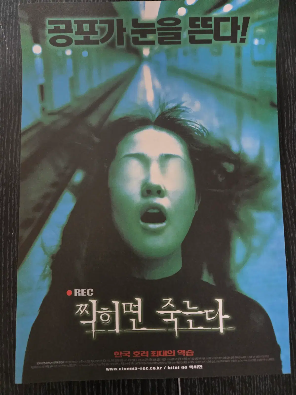 찍히면 죽는다/영화전단지/영화자료/고전희귀