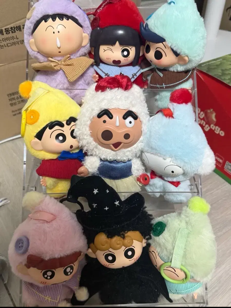 짱구 백설공주 키링인형(짱구,철수,훈이)일괄