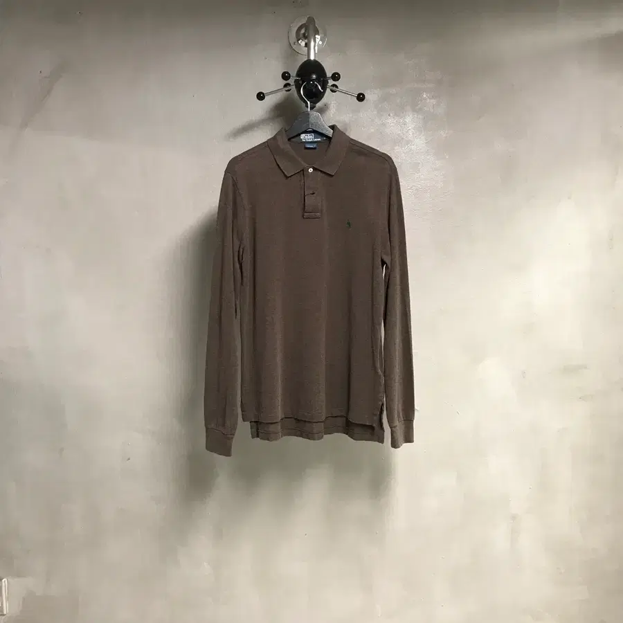 폴로 랄프로렌 긴팔 카라 티셔츠 브라운 L