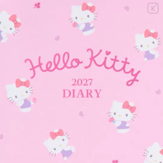 산리오 헬로키티 2027 B6 다이어리 위클리 먼슬리 스케줄러 스티커 포함