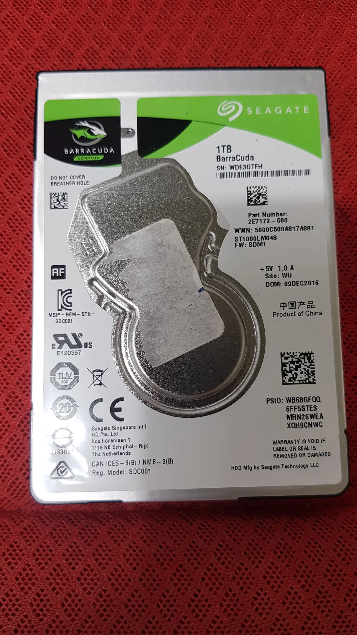 노트북 HDD 1TB