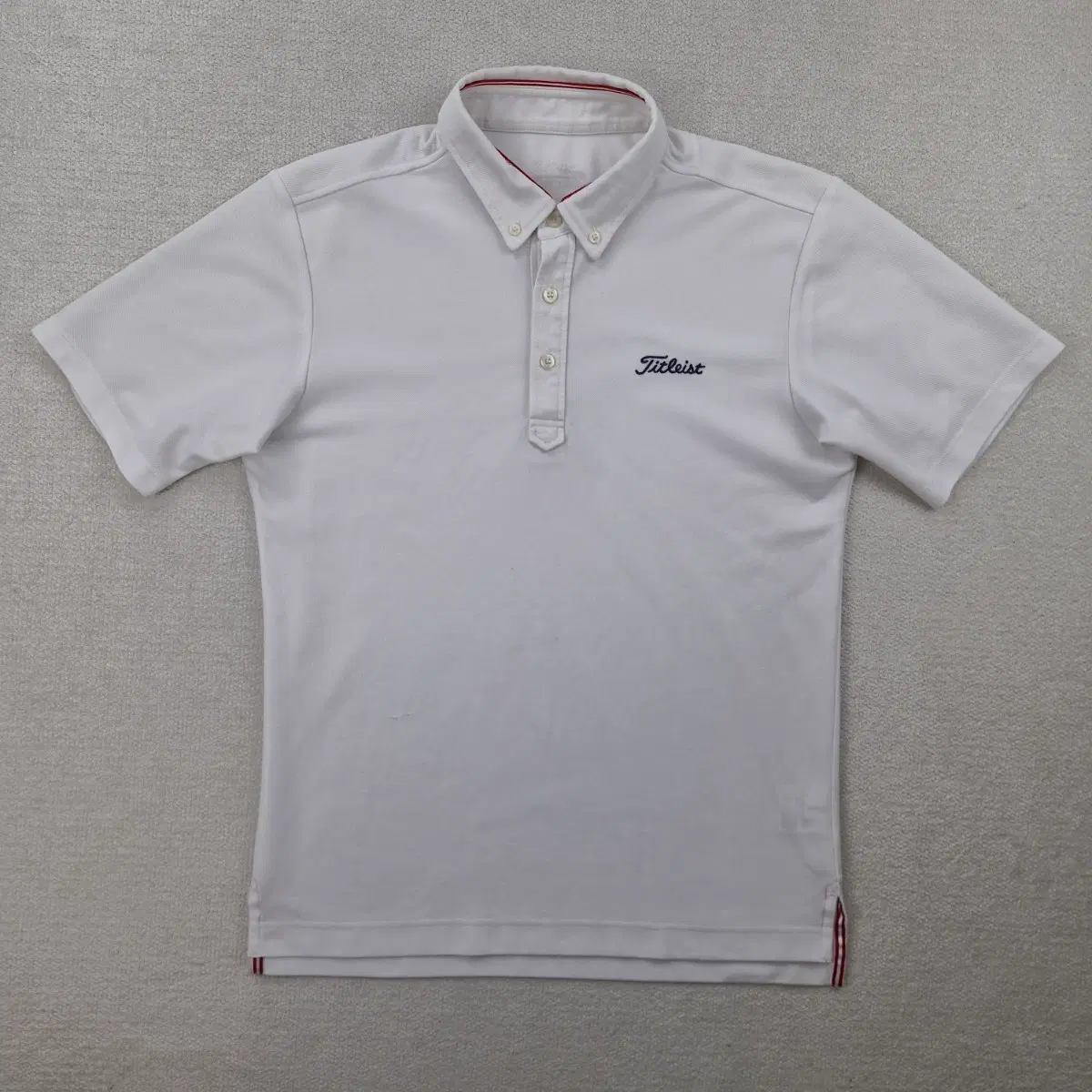 타이틀리스트(Titleist) 로고 폴로 반팔티 화이트