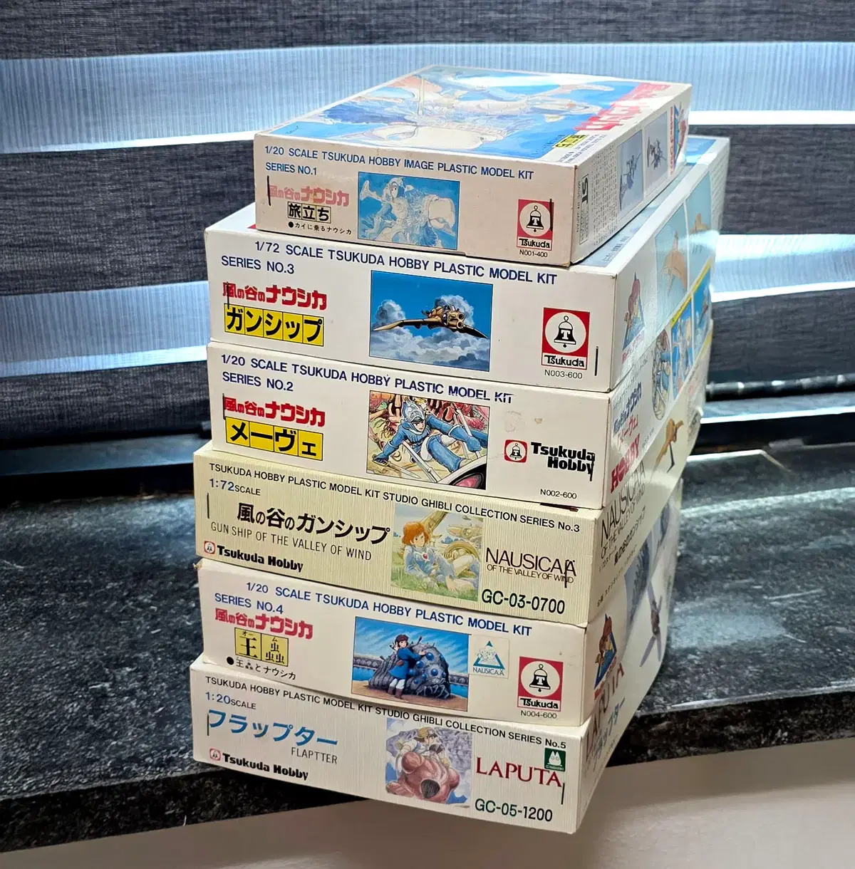 (초희귀/일괄) 츠쿠다 호비(Tsukuda Hobby) 바람계곡의 나우시카 & 라퓨타 프라모델 6종