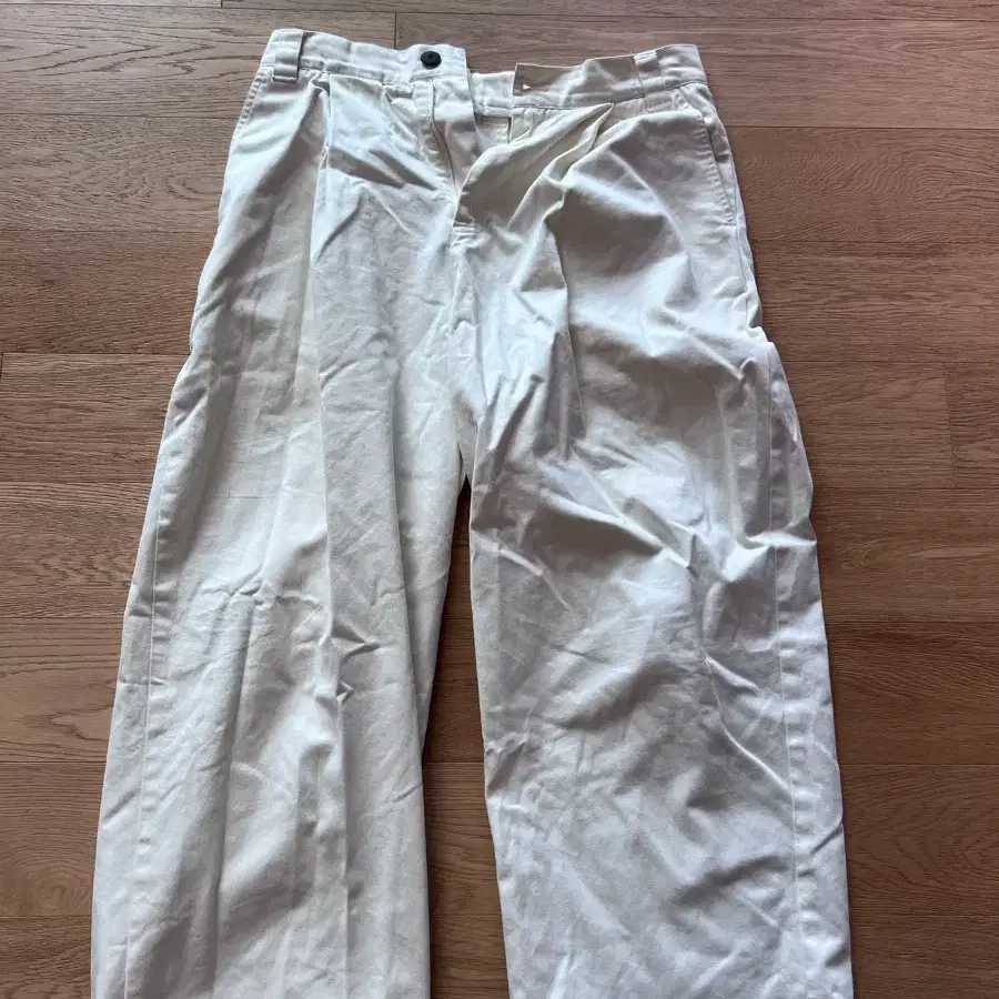 ZARA 와이드 핀턱 슬랙스 베이지 31