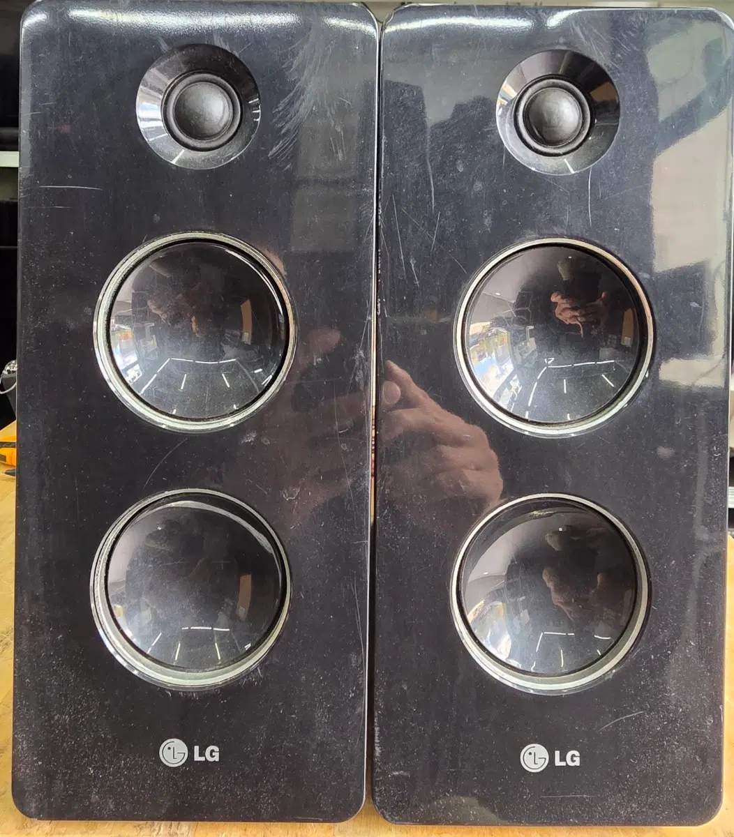 LG 스피커 2개 검정색