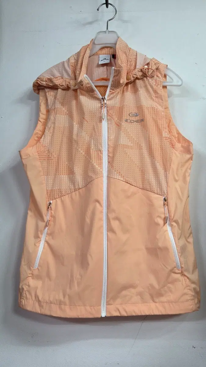 EIDER 바람막이 조끼 핑크