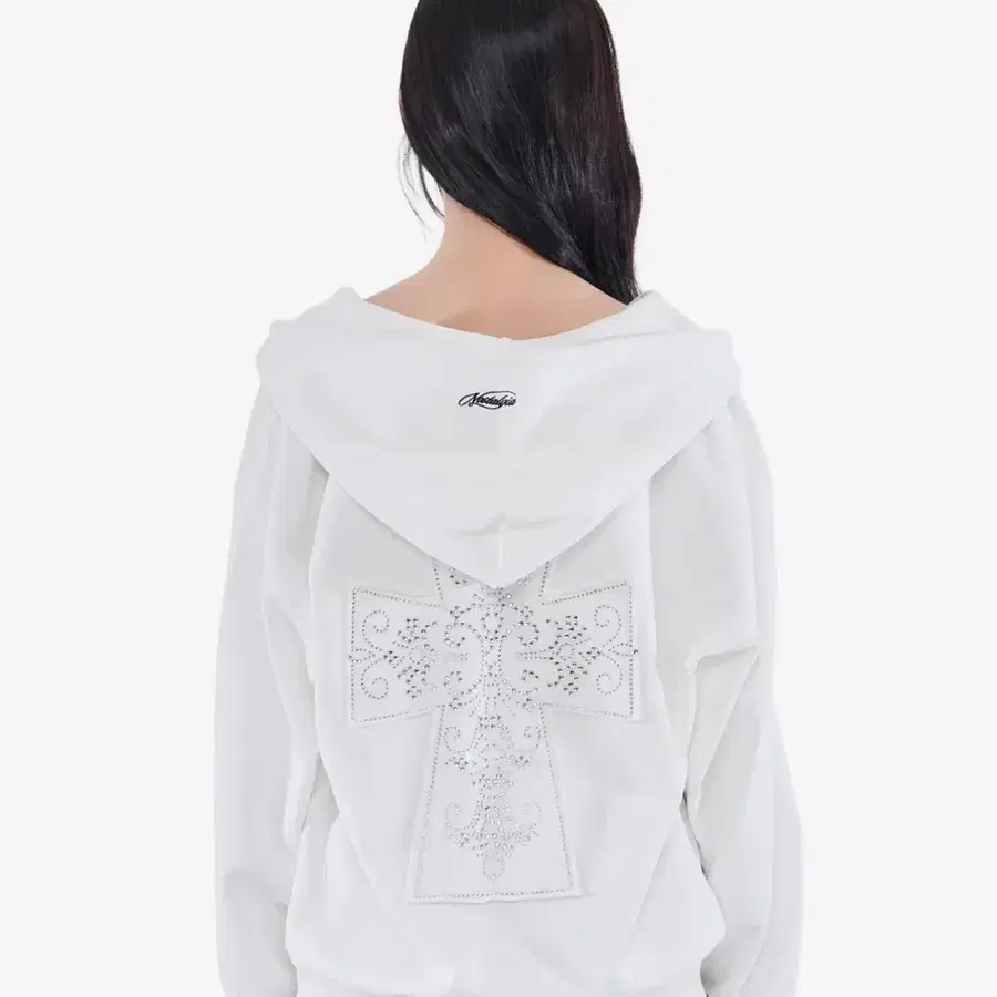(새제품) 알키알카 Nostalgia Hoodie Zip-Up (White)