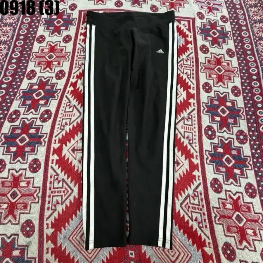 아디다스 삼선 레깅스 블랙 M 0918