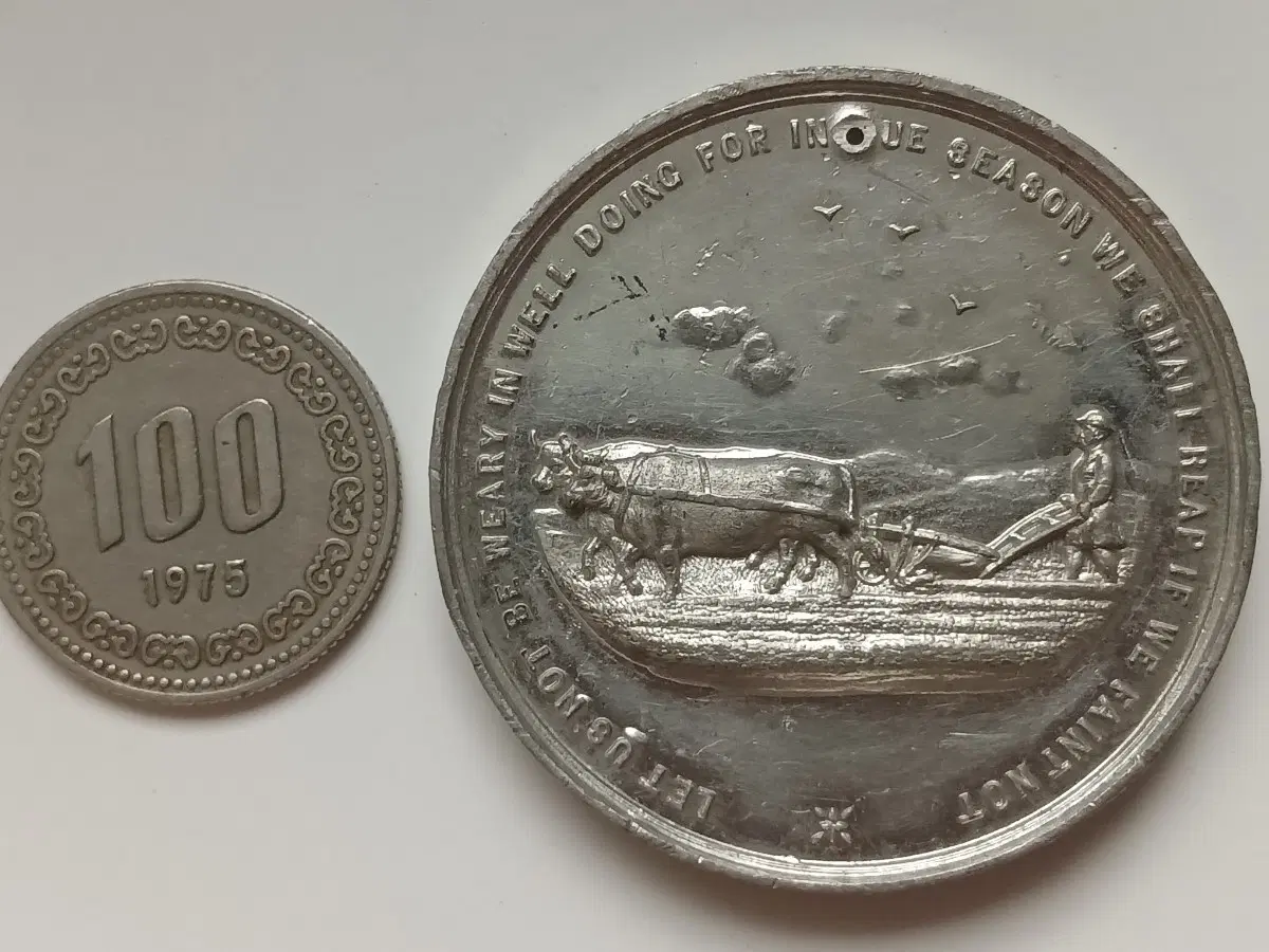 영국 1900초반 리버풀 기념 대형 알루미늄 메달
