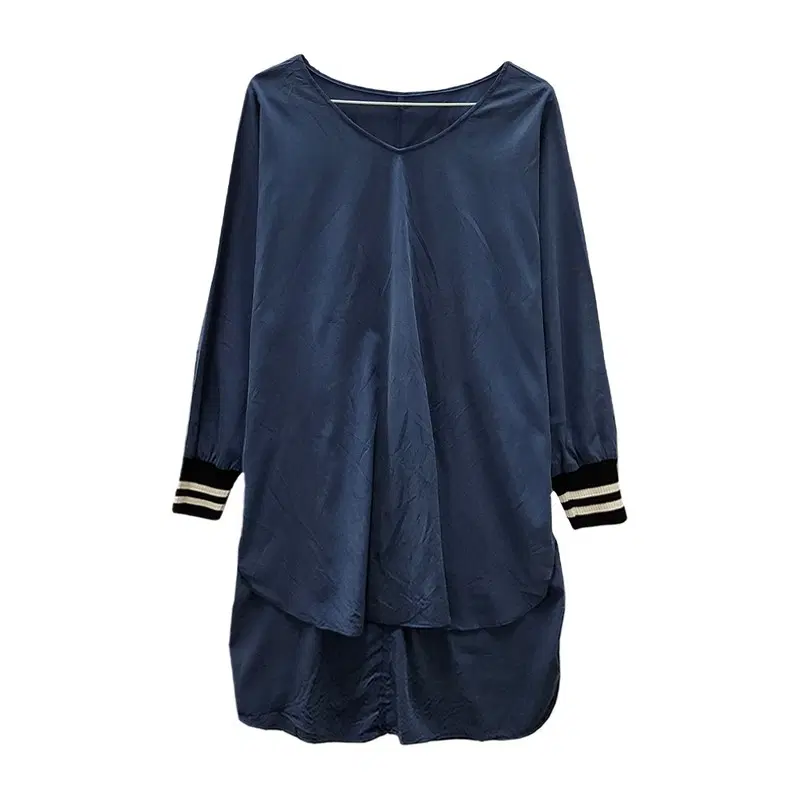내추럴 모리 다크블루 캐주얼 언발란스 튜닉 원피스 9 MADE IN JAPAN